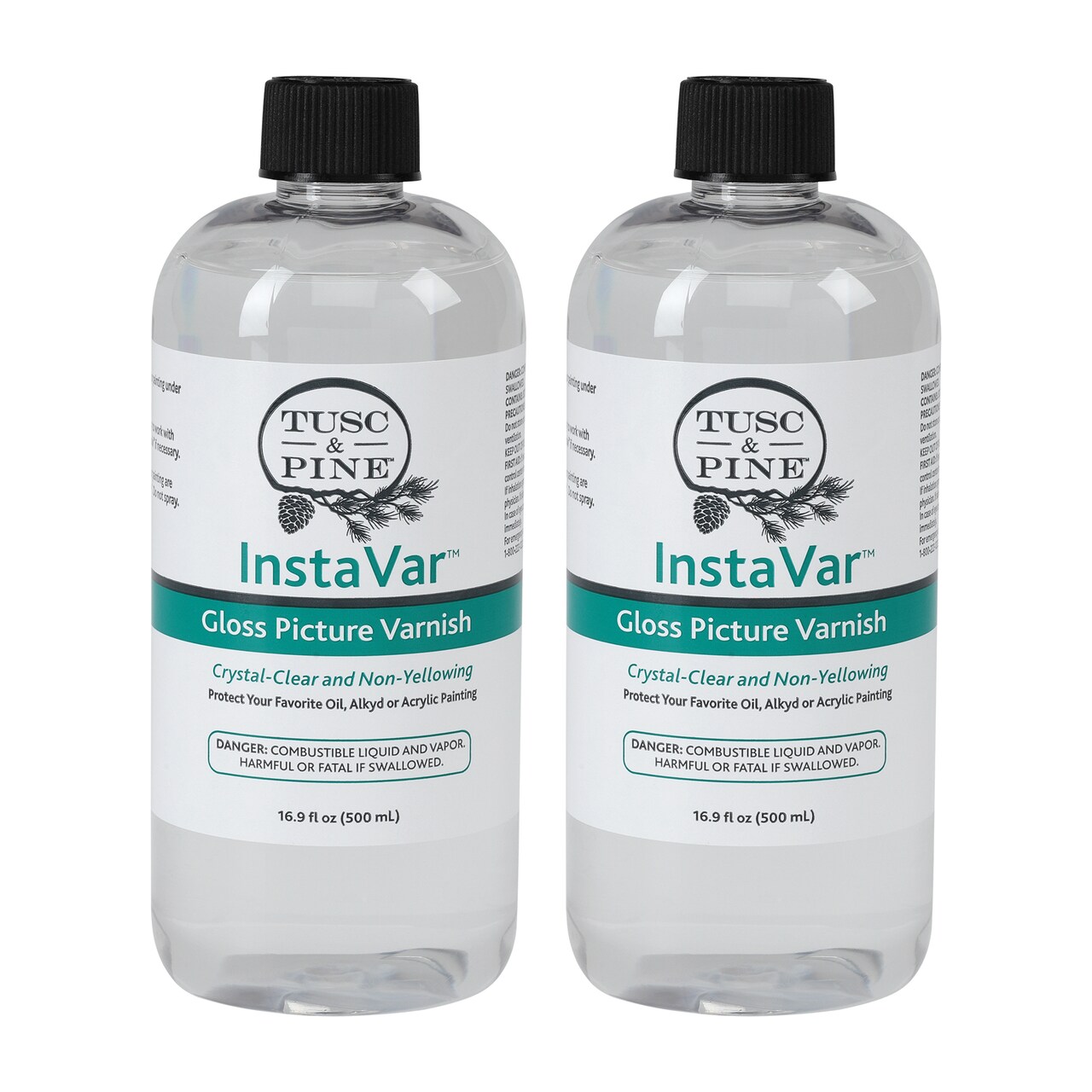 Tusc & Pine InstaVar™ Gloss Picture Varnish - Archival Quality Varnish for Oil, Alkyd, and Acrylic Artists